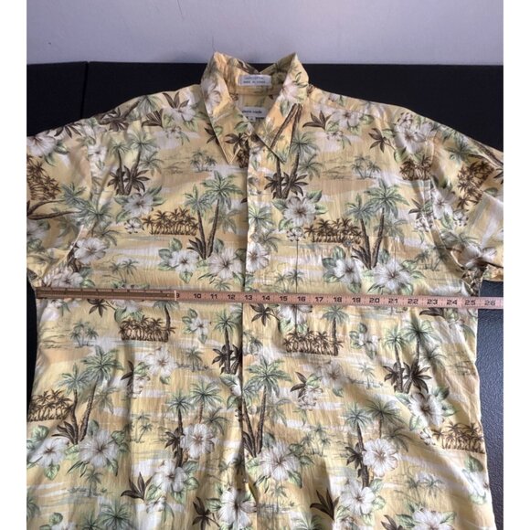 Vintage 80's Pierre Cardin Men's Hawaiian Short Sleeve Button-Down Shirt XL - Picture 4 of 6